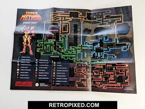 Super Metroid - SNES Poster - English - NEW Replacement - Bild 1 von 2