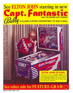 Capt. Fantastic Pinball by Bally Flyer / Brochure / Ad - Nice - Picture 1 of 2
