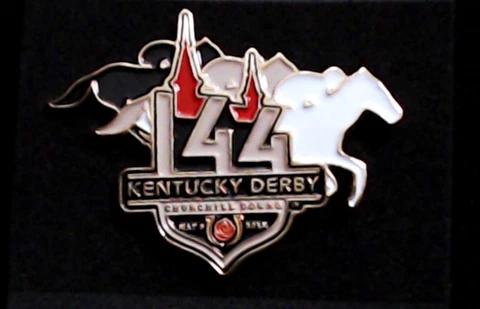 KENTUCKY DERBY 144th 2018 SOUVENIR PIN for HAT LAPEL or JACKET ~ NEW Cover