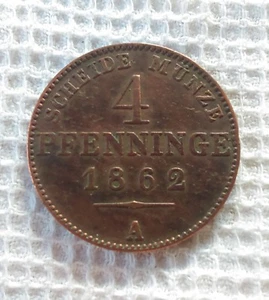 4 pfenninge 1862 A. Allemagne - Picture 1 of 5