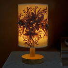  Rosa Eisenrahmen Stoff-Blumen-Tischlampe Blumenlampe Schreibtischlampe