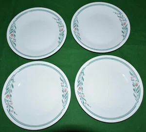 CORELE Set Of 4/ ROSEMARIE Bread & Butter Dessert Plates 6 3/4" TULIPS  FLORAL - Picture 1 of 1