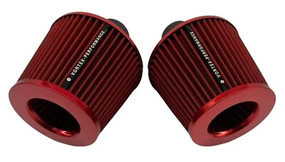 DUAL VORTEX toma de aire para BMW 335 N54 ROJO nuevo VS Foto 1 de 4