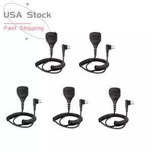 Lot 5 Remote Speaker Mic For CP185 CP200 CP200D GP68 GP88 PR400 Handheld Radio - Zdjęcie 1 z 4