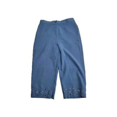 Alfred Dunner Capri Pants Women's 8P Blue Detailed - Image 1 of 4
