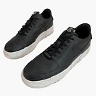 Nike Sneakers Womens 12 Air Force 1 Low T Pixel Black White Leather Casual Shoes