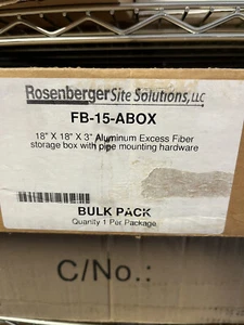 Rosenberg FB-15-ABOX Aluminum Excess Fiber Optic Storage Box - Picture 1 of 2