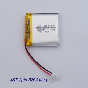 3,7V 2000mAh 7,4Wh Li Akku 104040 Lipo 2Pin für Hayward Aqua Pod Apart Fernbedienung - Bild 1 von 4