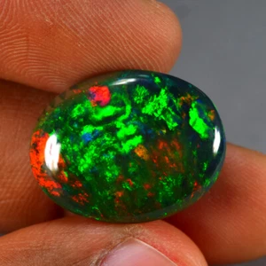 14.56Ct Marvelous 3D Patchwork Pattern Natural Welo Black Opal Gemstone - Picture 1 of 1