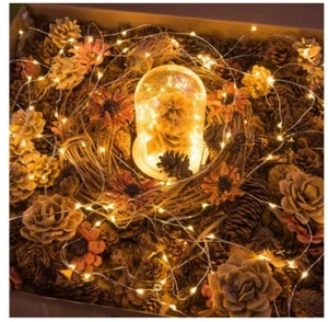 LED Battery Powered String Fairy Lights Copper Wire Xmas Decor - Picture 1 of 4