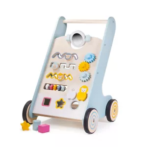 Bigjigs Toys Andador de Actividad de Madera para Bebés, Múltiples Actividades, Andador para Bebés - Imagen 1 de 3