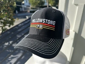 New YELLOWSTONE NATIONAL PARK Hat Mens One Size Black Ouray Adjustable NWT - Picture 1 of 24