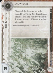 ANDROID NETRUNNER CARD - SNOWFLAKE - Picture 1 of 1