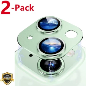 2 Pack For iPhone 15 Pro Max/15 Pro/15 Plus/15 Metal Camera Lens Protector Cover - Picture 1 of 69