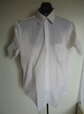 Camisa social masculina vintage NOS Van Heusen anos 80 16 geek chic mod - Imagem 1 de 4