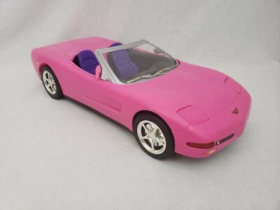 Barbie Corvette 2001 rosa control remoto luces de coche sin control remoto Mattel Foto 1 de 4