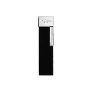 S.T.Dupont Paris Twiggy 030001 Black Lacquer Chrome Lighter - Picture 1 of 5