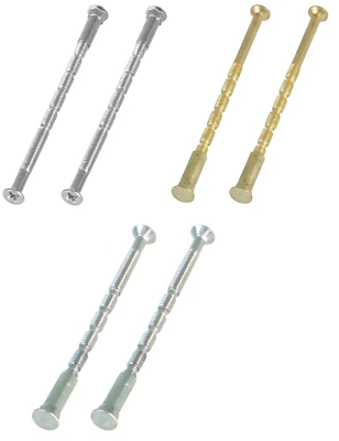 Hülsenschrauben M4 manillas puertas Ø 5 MM Verbindungs-Schraube Acero Inox Oro - Imagen 1 de 4