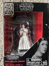 Star Wars 40th Anniversary Princess Leia Black Series Titanium Series Figures