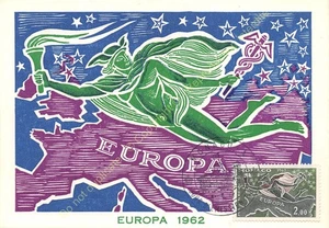 Carta Massima FDC MONACO EUROPA 1962 - Picture 1 of 2