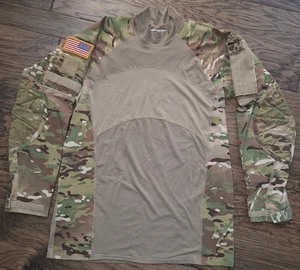 US Army Military Combat Shirt Flame Resistant MultiCam Field Top Size Large - Bild 1 von 16