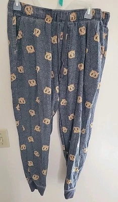 Старый темно-синий крендель средний пижамы брюки Sleepwear гостиной брюки с 2 передними карманами - Изображение 1 из 4