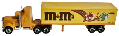 СПИЧЕЧНЫЙ КОРОБОК 1995 КОНВОЙ ЖЕЛТЫЙ KENWORTH АЭРОДИНАМИЧЕСКИЙ M&M ПОЛУПРИЦЕП ТРАКТОРА - Изображение 1 из 4