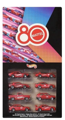 Hot Wheels 2025 серебряная серия Mattel 80-я годовщина бокс-сет - упаковка 8 шт. запечатанная - Изображение 1 из 4