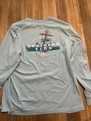 Souther Tide Long Sleeve Men’s Shirt Blue Size L - Image 1 of 4