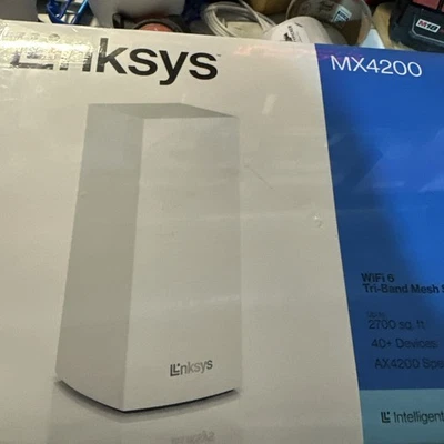 LINKSYS MX4200 - TRI-BAND AX4200 MESH WIFI 6 ROUTER NEW - Image 1 of 3