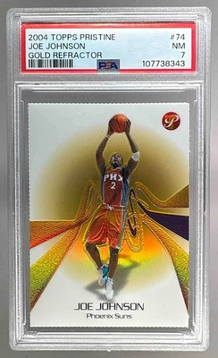 Joe Johnson 2004-05 Topps impecable troquelado dorado refractor #'d/27 PSA 7 Foto 1 de 3