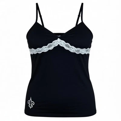 Camisola negra para mujer Reebok New Orleans Saints.  Fluer De Lis. .talla L.. NUEVO Foto 1 de 4