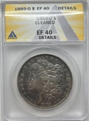 1889 O Morgan Silver Dollar ANACS XF Details Tougher Date Morgan - Image 1 of 4