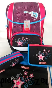 Step by Step Light 2 Popstar Schulranzen Set 4tlg Mädchen Sterne Rucksack 900g - Picture 1 of 8
