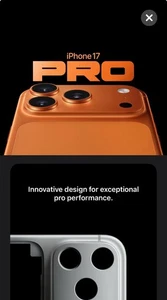 Brandneu Versiegelt iPhone 17 Pro Max 256GB Cosmic Orange UK Offiziell - Next Day UK - Bild 1 von 1