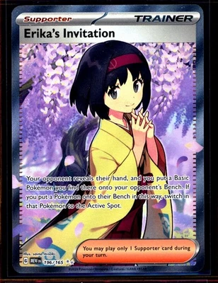 Erika's Invitation Scarlet & Violet 151 Ultra Rare Full TCG Pokemon NM 1001#86 - Image 1 of 2