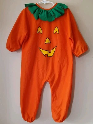 Disfraz de calabaza de Halloween de colección Honors 24 m mameluco traje para niños pequeños una pieza usado en excelente estado Foto 1 de 4