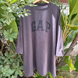 Yeezy Gap Dove 3/4 Sleeve Tee Gray Size L Fits 5XL Oversized Balenciaga Collab - Picture 1 of 3