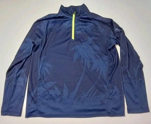 Tommy Bahama UV Tech Relax leichter Pullover Sweatshirt blau Palme Gr. Large - Bild 1 von 8
