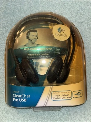 Logitech ClearChat Pro USB High Performance Headset 981-000010 - New Sealed  #Y - Image 1 of 4