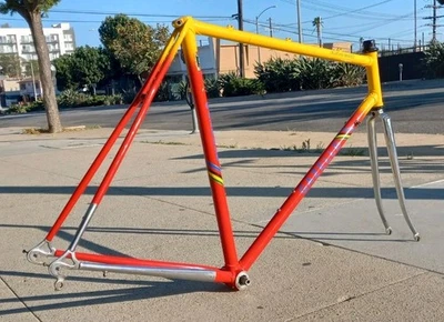 Gazelle Champion Mondial 57cm Road Bicycle Yellow Red Chrome - Image 1 of 4