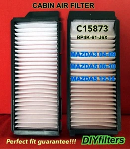 C15873 04-09 Mazda3 | 06-17 Mazda5 Premium AC CABIN AIR FILTER BP4K-61-J6X - Bild 1 von 2