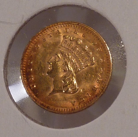 1862 U.S. One Dollar Gold, Civil War Date Cover
