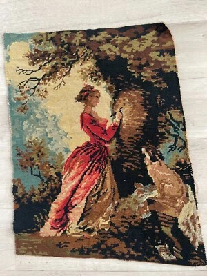 ancienne tapisserie canevas demi point: 64 X 50 cm ( G 71) - Photo 1/4