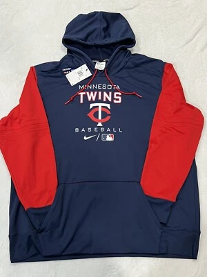 NWT Minnesota Twins Nike Therma Fit Hooded Pullover Sweatshirt 3XL - Image 1 of 4