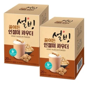 Sulbing Honey Injeolmi Latte Powder 20g x 20 Sticks x 2Box Korea Tea - Picture 1 of 23