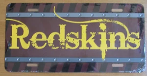 Placa de fútbol americano vintage WASHINGTON REDSKINS NFL 6""x12"" hecha en metal/EE. UU. - Imagen 1 de 1