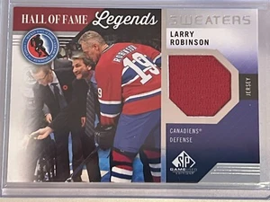 Larry Robinson Hall Of Fame Legends Sweaters 2022 SP Game Used - Picture 1 of 2