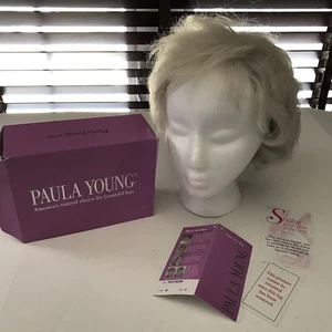 Paula Young Wig A3012 PLEASURE Color 60 Silvery Gray in Original Box Pre-used - Picture 1 of 11