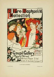 ORIGINAL VINTAGE POSTER GOUPIL GALLERY BY ROBERTSON FOR AFFICHES ETRANGERES 1897 - Picture 1 of 1